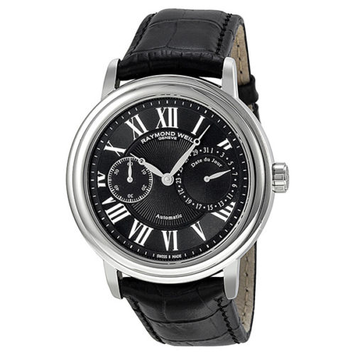 RAYMOND WEIL Maestro Automatic Black Dial Men's Watch 2846-STC-002, only$489.00, free shipping after using coupon code