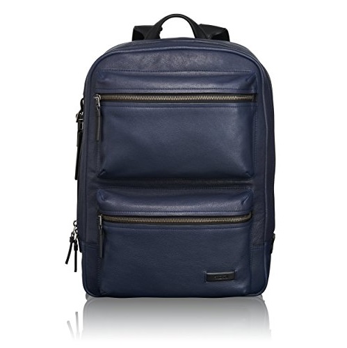 Tumi Mission Bryant Leather Backpack, Navy, Only $297.50, You Save $297.50(50%)