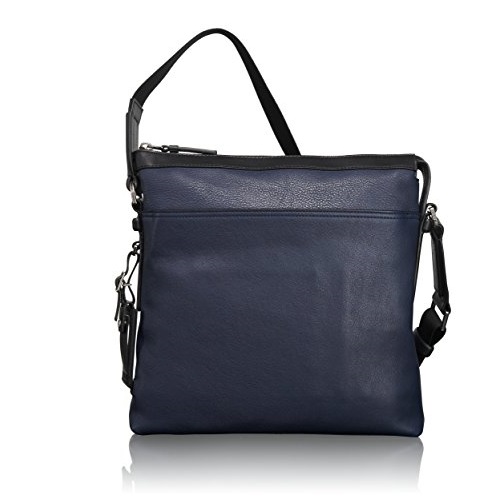 Tumi Mission Bartlett Leather Crossbody, Navy, Only$130.00, free shipping