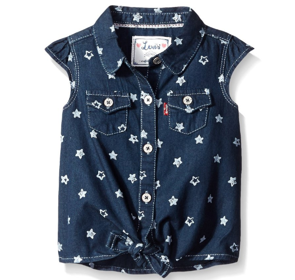 Levi's Baby Levis Wendy Woven Top, Tailored Indigo, 6/9 Months, Only $7.09