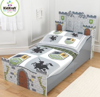 KidKraft Boy's Medieval Castle Toddler Bed, Only $49.99