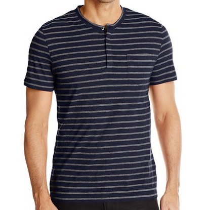 Kenneth Cole New York Men's Stripe Henley with Pocket Shirt $14.93 FREE Shipping on orders over $49