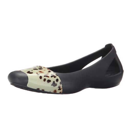 crocs Women's Sienna Leopard Fade Flat, Graphite, 7 M US, Only $13.34, You Save $26.65(67%)
