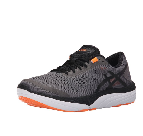 ASICS Men's 33 M 2 Running Shoe, Carbon/Black/Hot Orange, 8 M US, Only $52.49, You Save $87.51(63%)