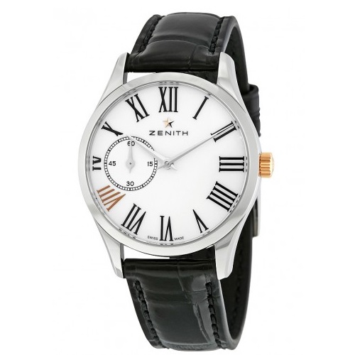 ZENITH Captain Ultra Thin White Dial Automatic Ladies Watch 03230268133C714 Item No. 03.2302.681/33.c714, only $2,145.00, free shipping after using coupon code