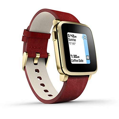 Pebble Time Steel Smartwatch for Apple/Android Devices - Gold, Only $169.99, You Save $80.00(32%)