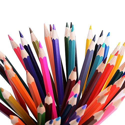 Colored Pencils,Raniaco Art Colored Pencils Set of 48 Assorted Colors for Adult Coloring Book, Only $12.99