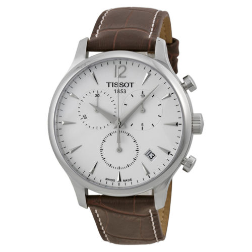 Jomashop：Tissot 天梭男士银色表盘精钢腕表，原价$450.00，现使用折扣码仅售$249.99，免运费