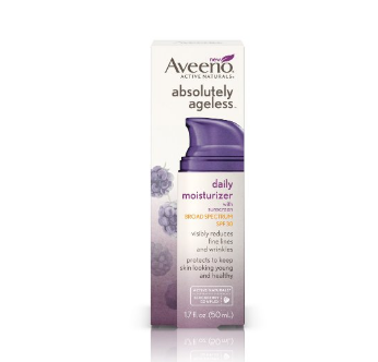 Aveeno Absolutely Ageless, Daily Moisturizer SPF 30, 1.7 Fluid Ounce, Only $10.46, Free Shipping