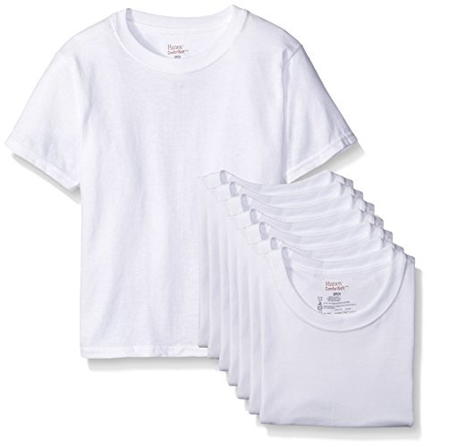 Hanes Boys' 8-Pack Classics Crew Undershirt, Only , only $9.42
