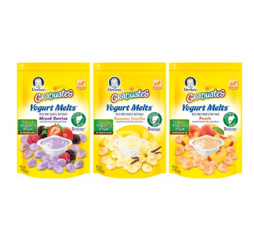 Gerber Graduates Yogurt Melts Snack Variety Pack, 1 Ounce (Pack of 7), Only $20.89, Free Shipping with S&S