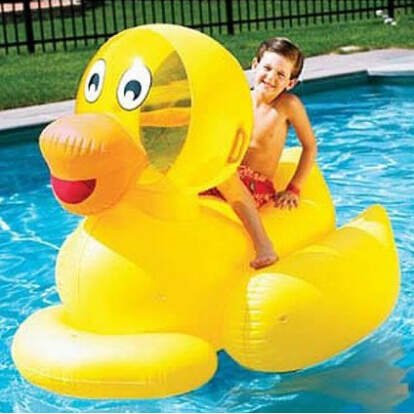 Giant Ducky 巨型鸭子充气坐骑浮圈  特价仅售$19.07