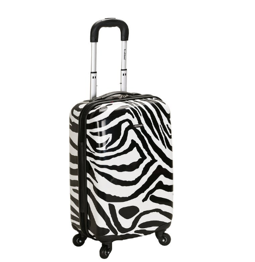 降！Rockland 20 Inch 時尚豹紋/斑馬紋硬殼拉杆旅行箱（中型),現僅售$46.74