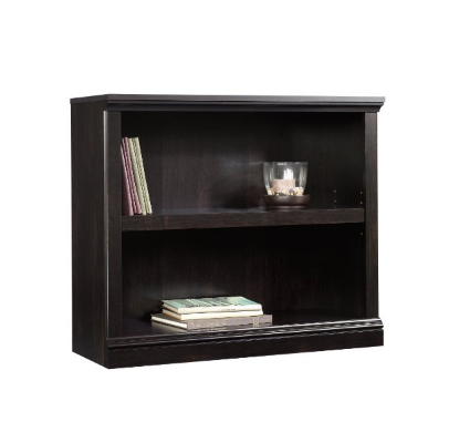 Sauder 2-Shelf Bookcase Estate, Black, Only $56.83, You Save $18.16(24%)