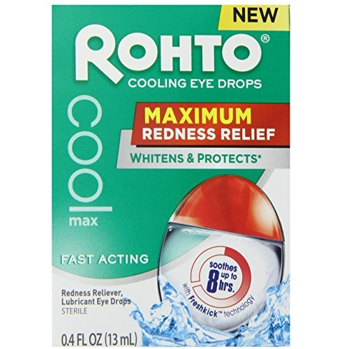 Rohto 乐敦除红血丝凉感眼药水, 0.4 fl oz，原价$6.79，现仅售$5.01，免运费！