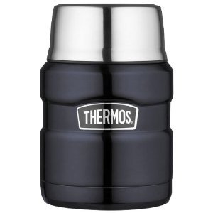 Thermos Stainless King Food Jar with Folding Spoon, 16 ounce, Midnight Blue, only $20.20