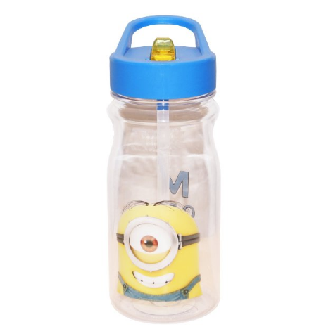 Zak! Designs Tritan Water Bottle with Flip-Up Spout and Straw with Despicable Me 2 Minions Graphics, Break-resistant and BPA-free Plastic, 16.5 oz., Only $5.49, You Save $5.50(50%)