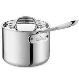 All-Clad 4201.5 Stainless Steel Tri-Ply Bonded Dishwasher Safe Sauce Pan with Lid Cookware, 1.5-Quart, Silver, Only $47.99
