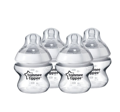 Tommee Tippee Closer to Nature Bottles, 5 Ounce, 4 Count, Only $11.70
