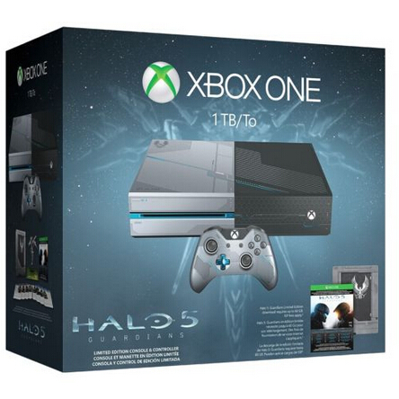史低价！Xbox One 1TB 《HALO 5:守护者》限量版游戏主机套装 $269.00免运费