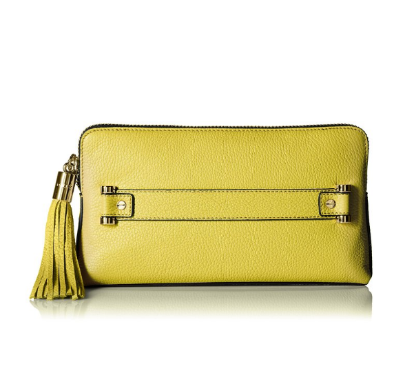 MILLY Astor Clutch, Citron, One Size, Only $59.65