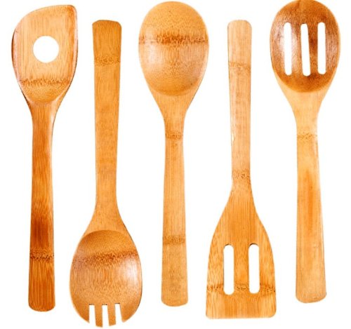 Cook N Home 5-Piece Bamboo Kitchen Tool, Only $4.99