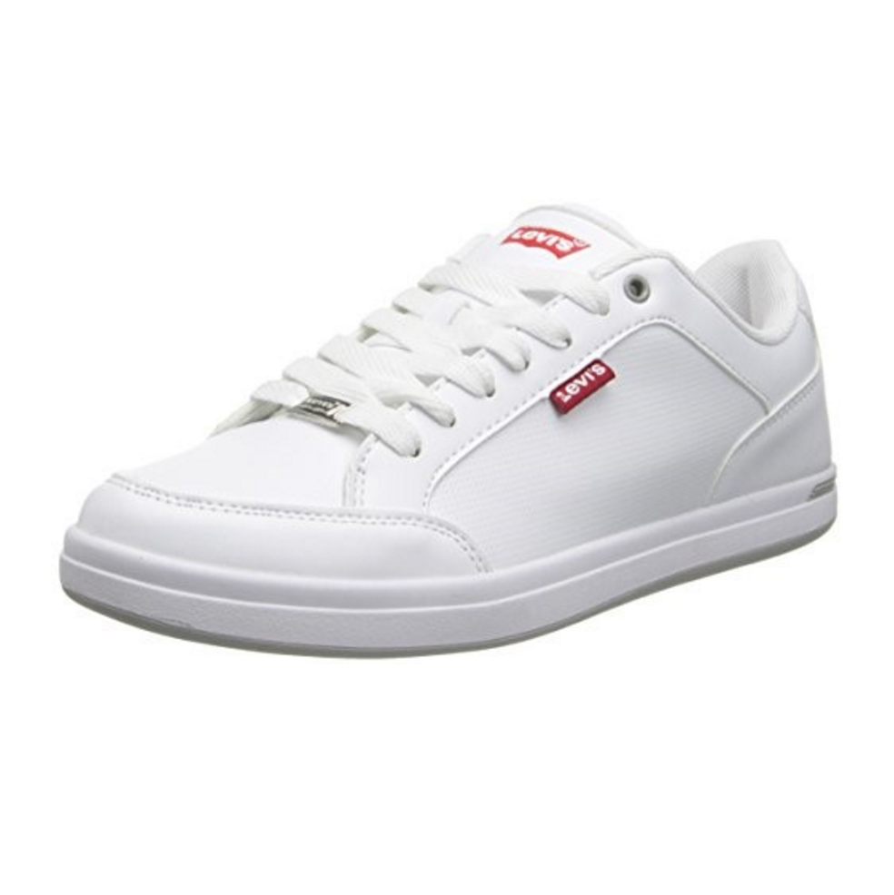 Levis Men's Aart Core Polyurethane Fashion Sneaker,White/Grey,9 M US, Only $23.51