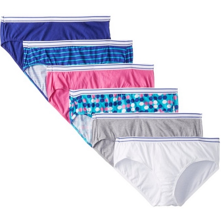 Hanes Women's Core Sporty Hipster Panty (Pack of 6) $6.03 FREE Shipping on orders over $25