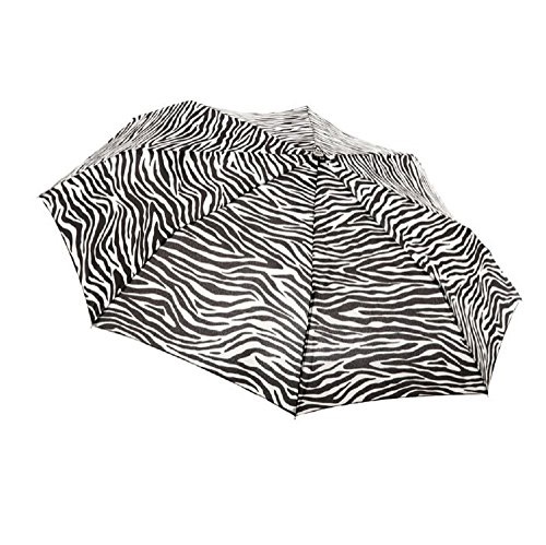 史低价！Totes 斑马纹自动开合折叠伞， 现仅售$17.12。黑色款价格相近！