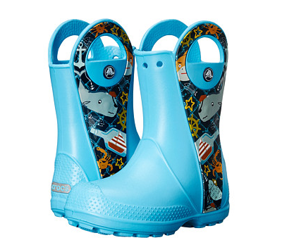 6PM:Crocs卡洛馳Handle It Sea Life Boot 童款雨靴, 原價$39.99, 現僅售$19.99. 任意兩件或兩件以上免運費！