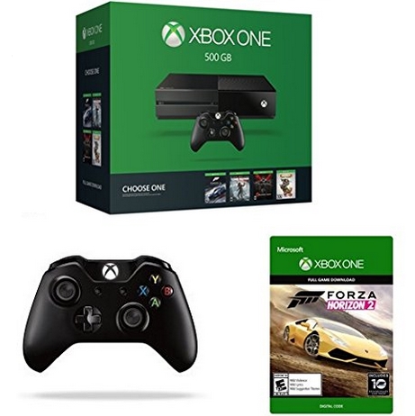 Microsoft微软Xbox one 500GB +双手柄（送Forza Horizon 2+游戏四选一）$279 免运费