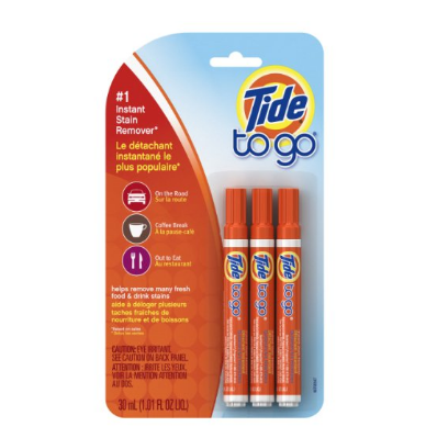 Tide To Go Instant Stain Remover Liquid Pen, 3 Count for only $5.91