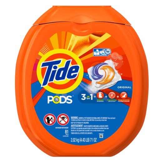 Tide Pods HE Turbo Laundry Detergent Packs, Original Scent, 81 Count, only  $15.97, free shipping after clipping coupon and using SS