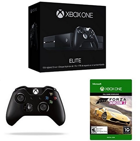 Microsoft微软Xbox One 1TB Elite精英版Console+2个控制器+Forza Horizon 2 $349 免运费