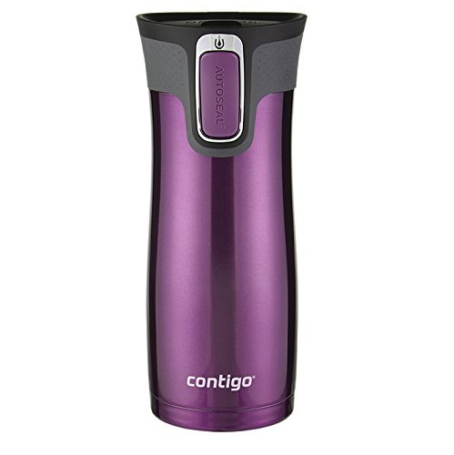 Contigo AUTOSEAL West Loop Stainless Steel Travel Mug with Easy-Clean Lid, 16-Ounce, Radiant Orchid, only $9.27