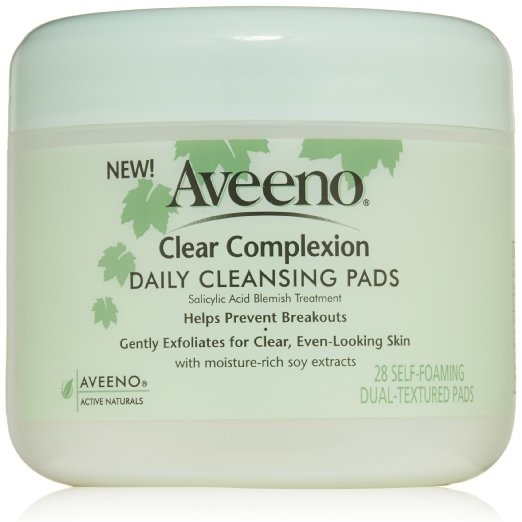 Aveeno Active Naturals Clear Complexion Daily Cleansing Pads, 28 Countt, only $4.51, free shipping after using SS