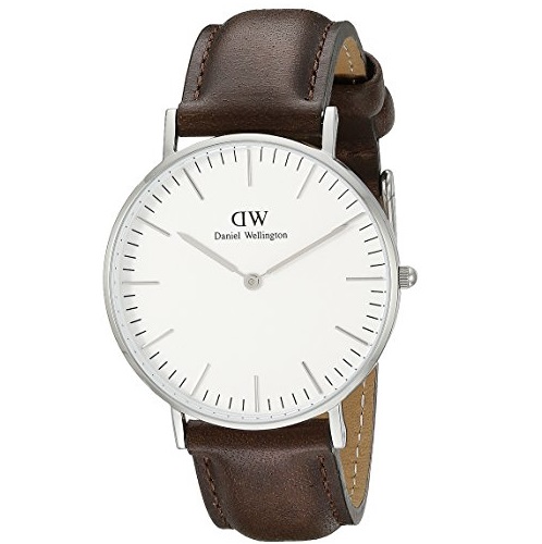 史低價！Daniel Wellington丹尼爾惠靈頓 Classic 0209DW 男士經典時裝腕錶，原價$229.00，現僅售$81.19 ，免運費