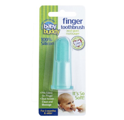 Baby Buddy 婴儿硅胶指套牙刷，现仅售$2.99