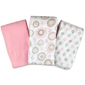 SwaddleMe Muslin Swaddle Blankets 3-PK, Floral Medallion (OS) $18.98 FREE Shipping on orders over $49