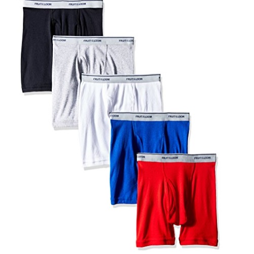 Fruit of the Loom Boys' Boxer Brief (Pack of 5), only $4.63