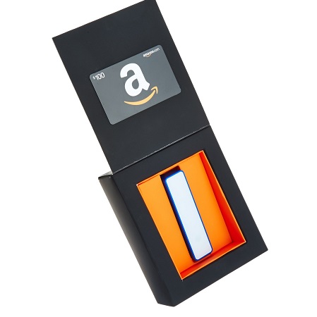 Amazon.com Gift Card with a USB Charger (Classic Black Card Design)