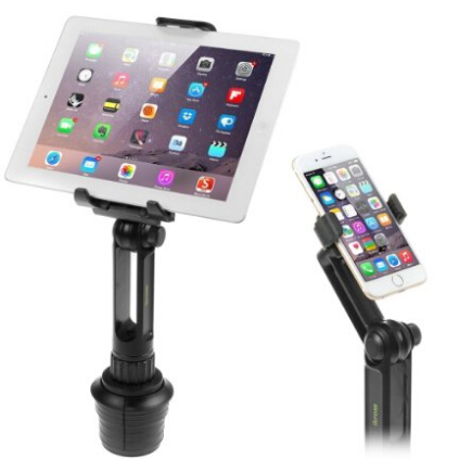 iKross 2-in-1 Tablet and Cellphone Adjustable Swing Extended Cup Mount Holder Car Kit for iPad iPhone Samsung Asus Tablet Smartphone and more  $22.99