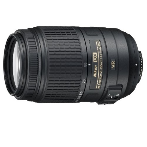Nikon AF-S DX NIKKOR 55-300mm f/4.5-5.6G ED Vibration Reduction Zoom Lens with Auto Focus for Nikon DSLR Cameras, only  $246.95, free shipping