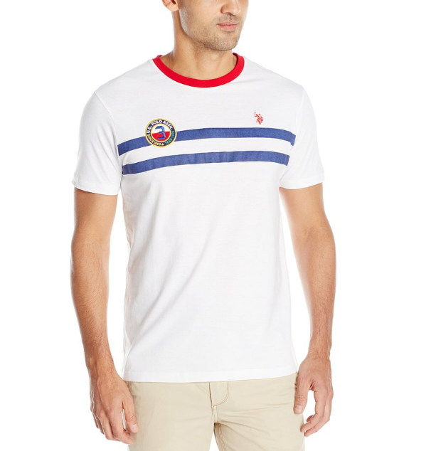 U.S. Polo Assn. 馬球協會 男士純棉圓領T恤, 現僅售$9.69
