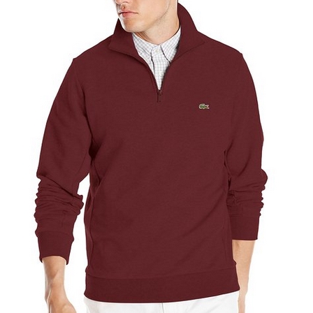 Lacoste Men's Quarter-Zip Lightweight Fleece Sweatshirt $47.56 FREE Shipping on orders over $49