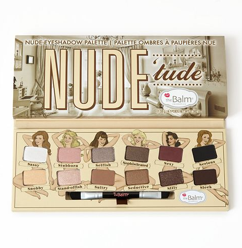 theBalm NUDE 12色裸色眼影盘, 现使用折扣码LUXBEAUTY后仅售$25.5
