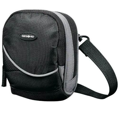 Samsonite Luggage Small Round Camera Bag, Black/Grey, 4 Inch, Only $5.00