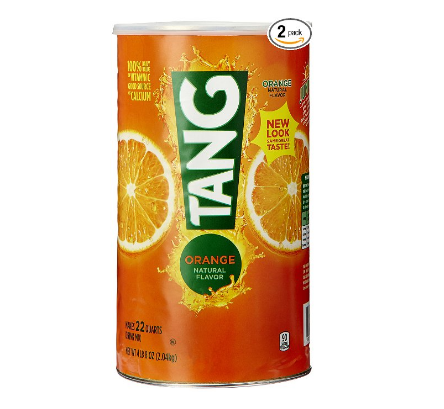 冰镇橙汁 Tang 果珍 Orange Powdered 速溶橙汁 两罐装 (可做44 Quarts), 现点击coupon后仅售$9.77, 免运费！
