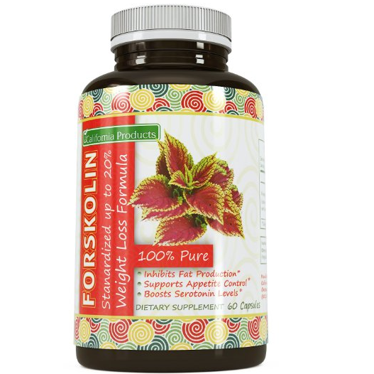 100% Pure Forskolin Extract 60 Capsules for$24.77
