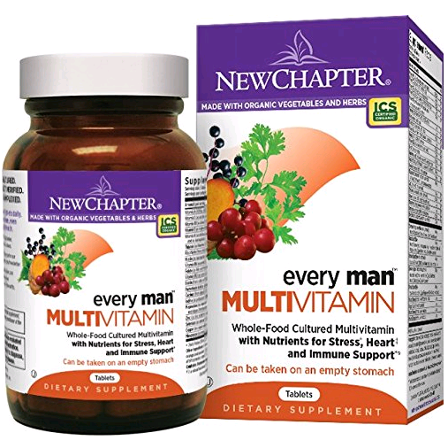 New Chapter Every Man, Men's Multivitamin Fermented with Probiotics + Selenium + B Vitamins + Vitamin D3 + Organic Non-GMO Ingredients - 72 ct $21.08